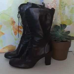 Victorian Style Leather Boots